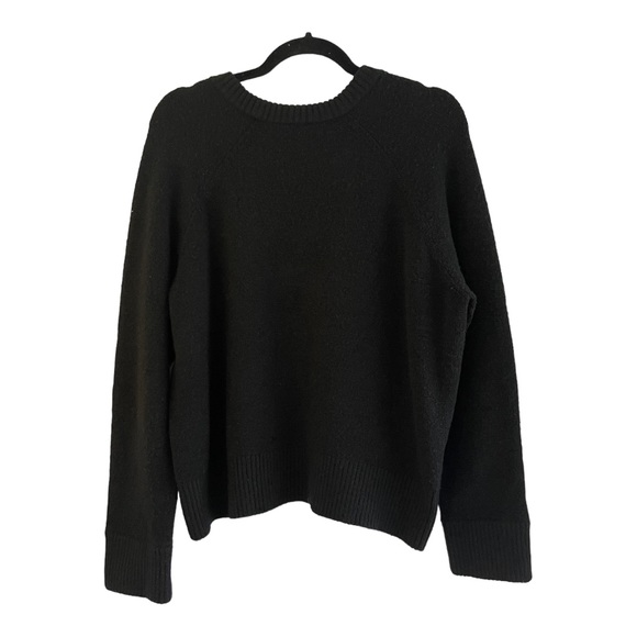 Alice + Olivia Large Pearl Cut Out Black Sweater - Picture 5 of 6